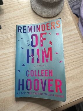 Reminders of Him by Colleen Hoover - Teal & Pink Hardcover